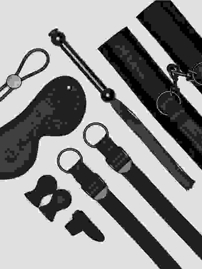 Lovehoney All Tied Up Bondage Play Kit (8 Piece), Black, hi-res